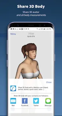 Nettelo - 3D body scanning and android App screenshot 0